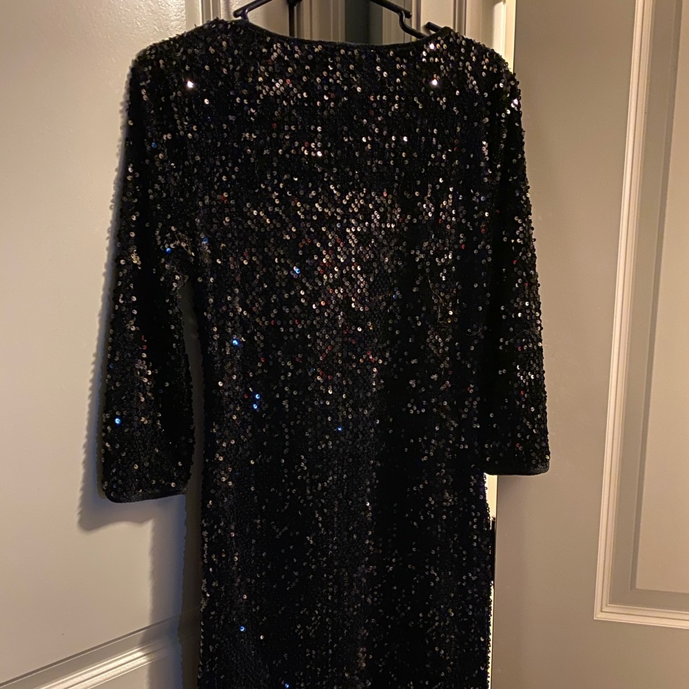 Sequin Holiday Party Dress - Picture 3 of 6